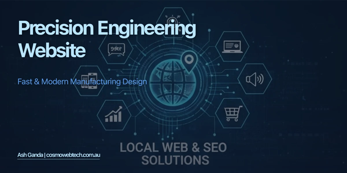 Precision Engineering Website: Fast & Modern Manufacturing Design