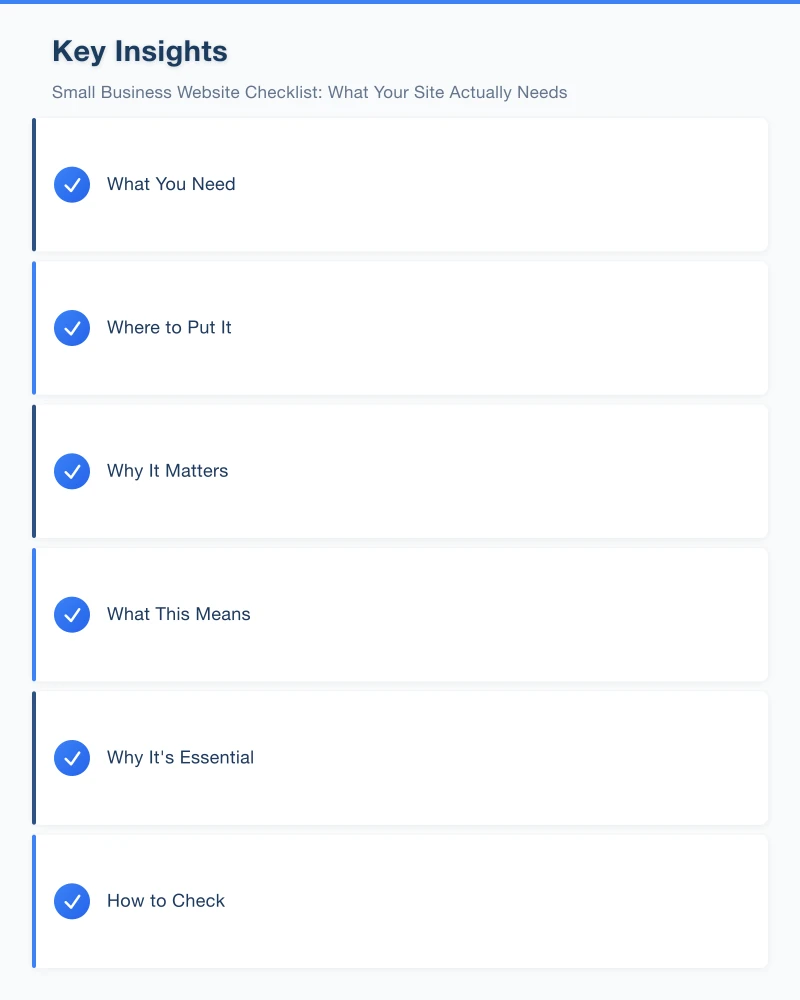 Must-Haves Infographic