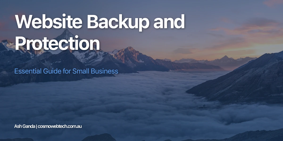 Website Backup and Protection: Essential Guide for Small Business